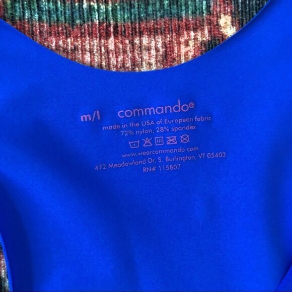 COMMANDO Cami and Thong Blue Sport Set M/L & L/XL - Picture 4 of 7